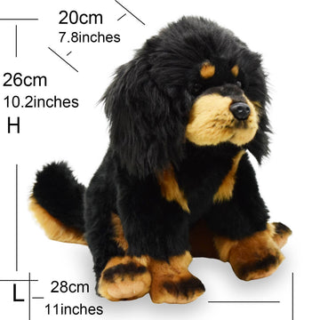 Realistic Tibetan Mastiff Dog Stuffed Animal Plush Toy
